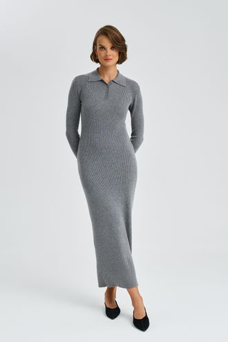 Трикотажное платье в рубчик Снежная королева collection 786455003