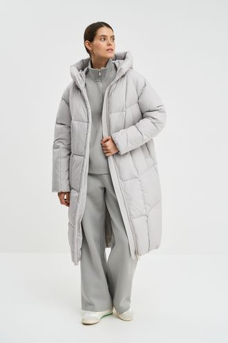 Пуховик с капюшоном Снежная королева collection 787635003